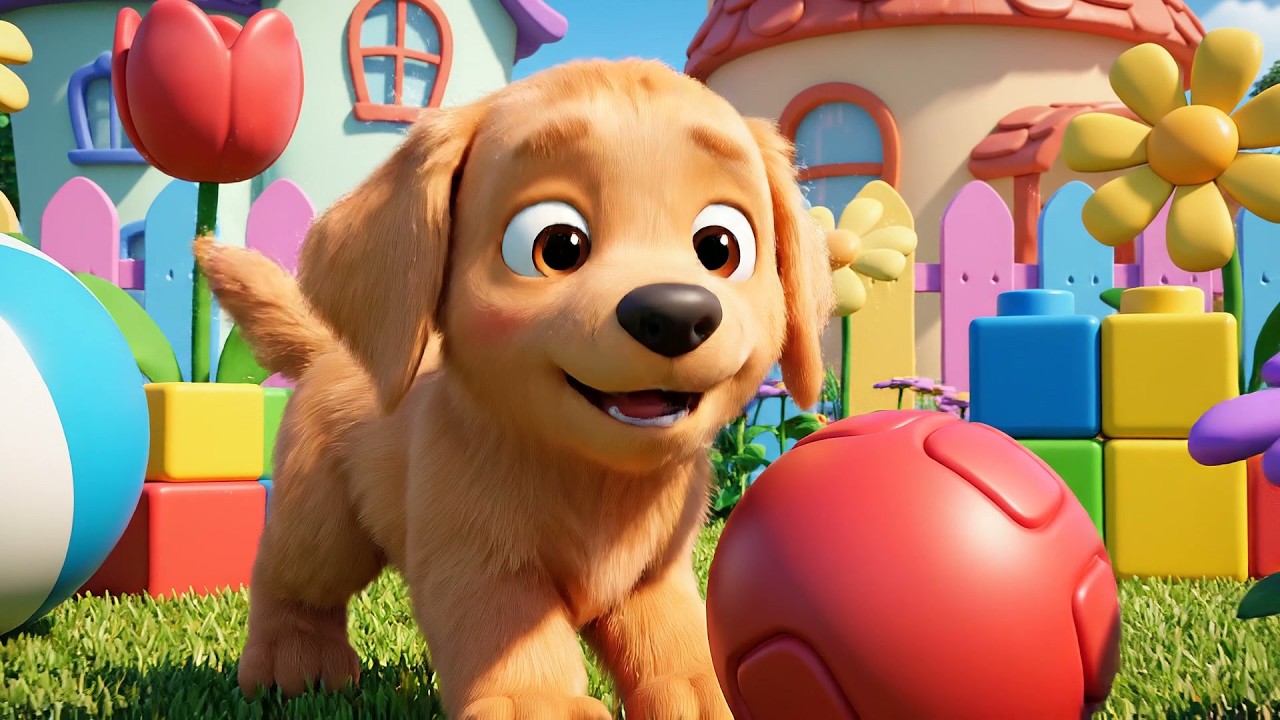 El Cachorro Tonto Dice Guau Guau Guau | Canciones de Perritos y Animales para Niños