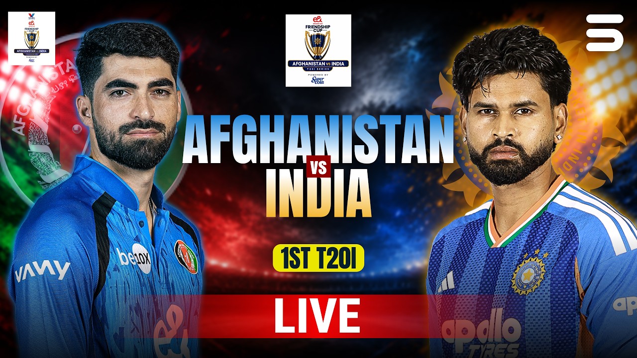Live | Afghanistan vs India | Match 01 | T20I Series 2026 | ACB | M9N1K