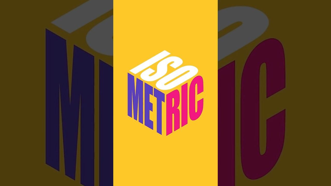 Adobe illustrator 2025 | Create an isometric text design