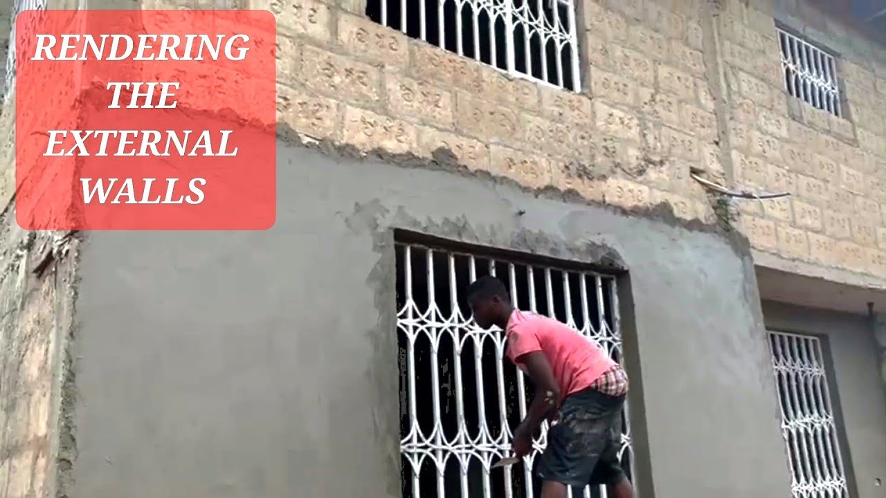 Building in Kumasi, Ghana || Cost of Plastering | Outside Walls