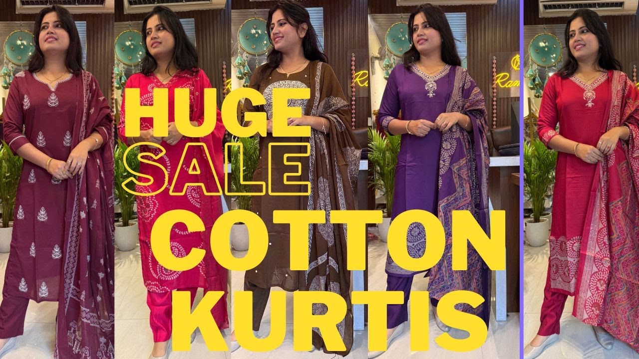 Cotton kurti festive special kurti sale