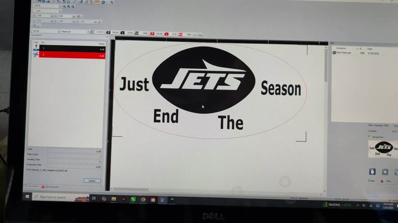 inkscape to job control