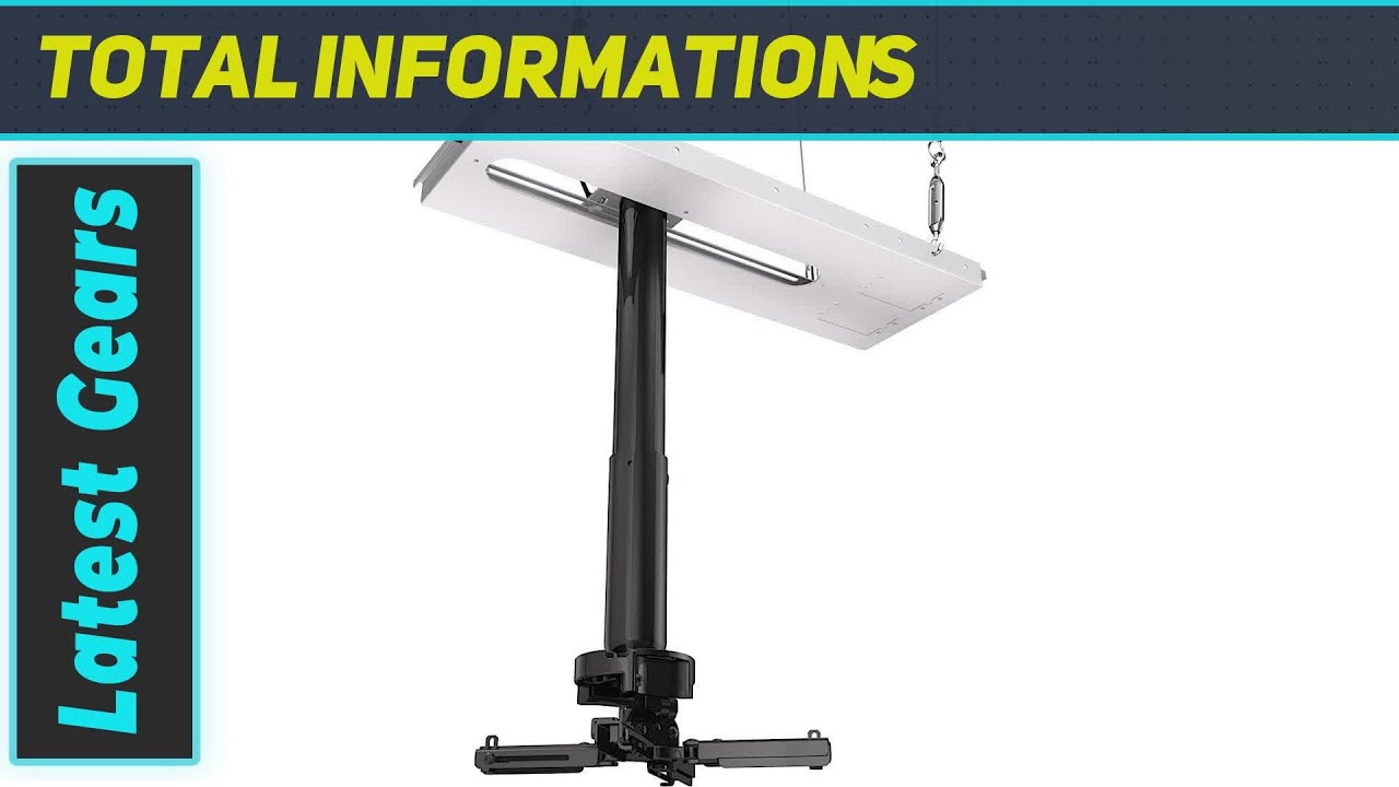 Universal Ceiling Projector Mount Kit with Quick Release Mechanism - Best Ceiling Mount