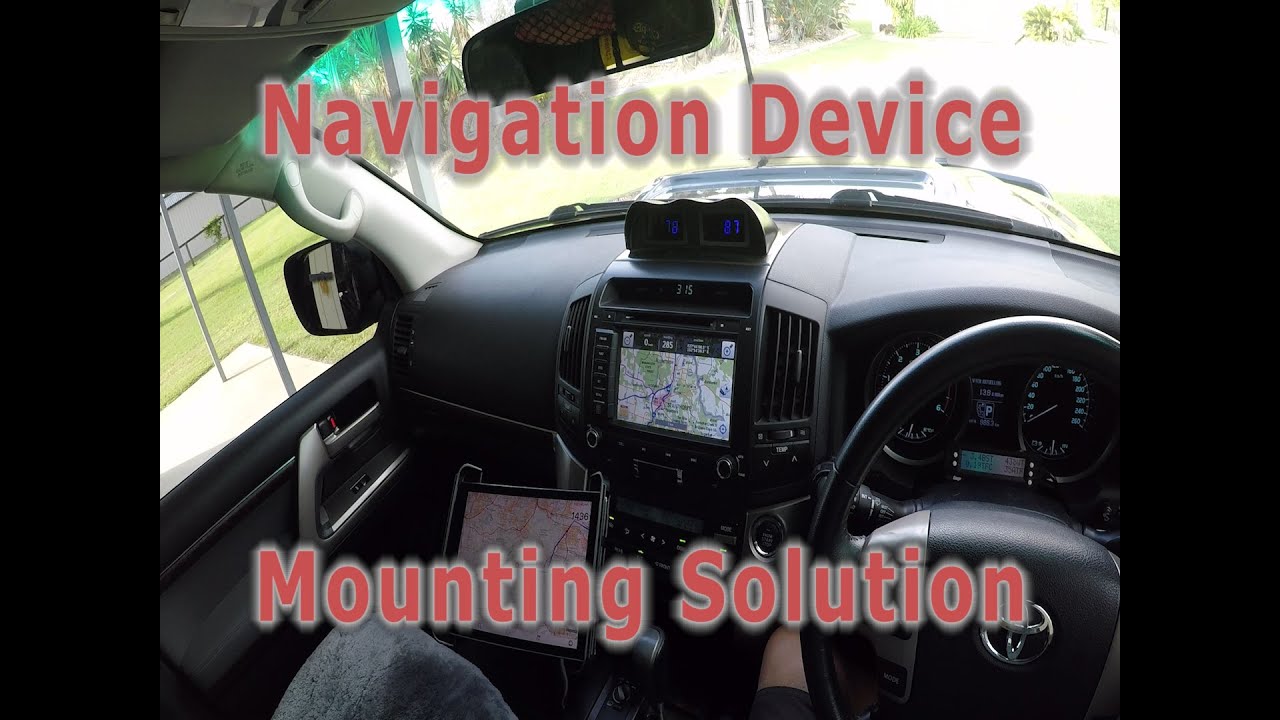 Tablet Holder for your 4WD.  Installing an iPad tablet in my 4WD using the RAM Floor Mount