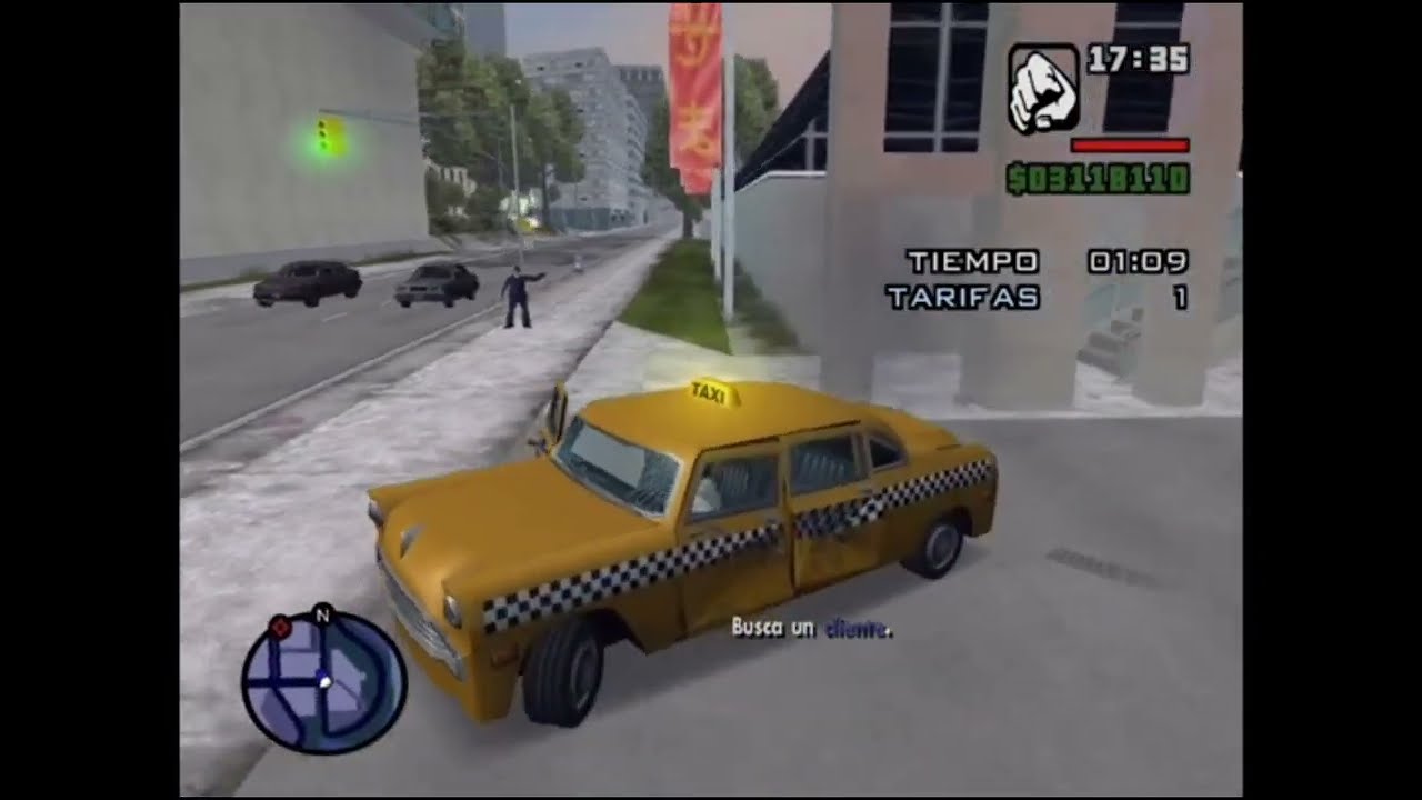 CJ trabajando de Taxista en LIBERTY CITY