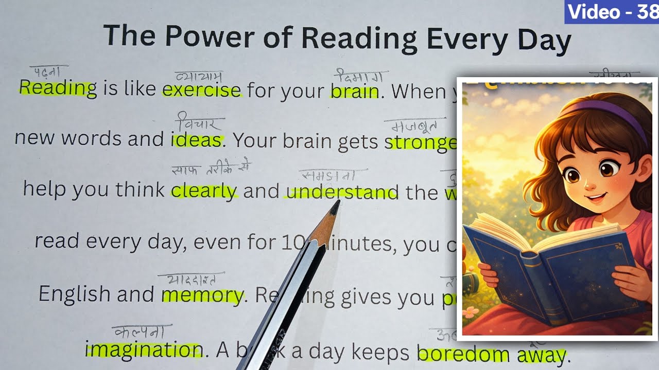English Seekhne Ka Aasan Tarika | The Power of Reading Every Day | Hard Words with Pronunciation