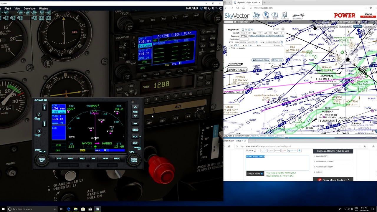 XPLANE 11 MAKE GPS GO TO WAYPOINTS STOCK CESSNA 172/SP