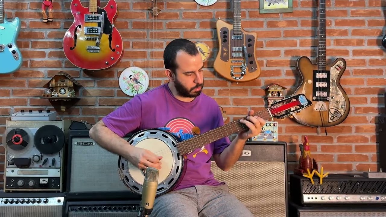 Banjo Del Vecchio 6 cordas 60s - 1