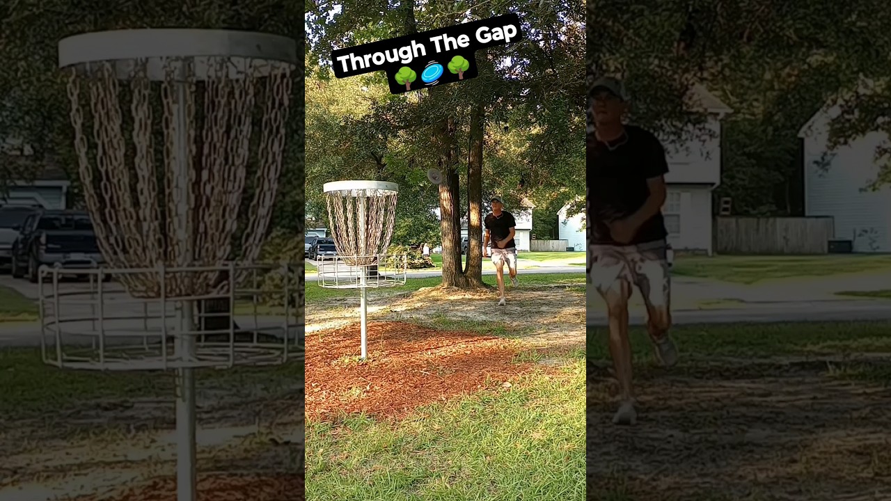 Chasing Disc For Fun #discgolf #disc #havefun #trickshots #trickshot #2023#shorts #short