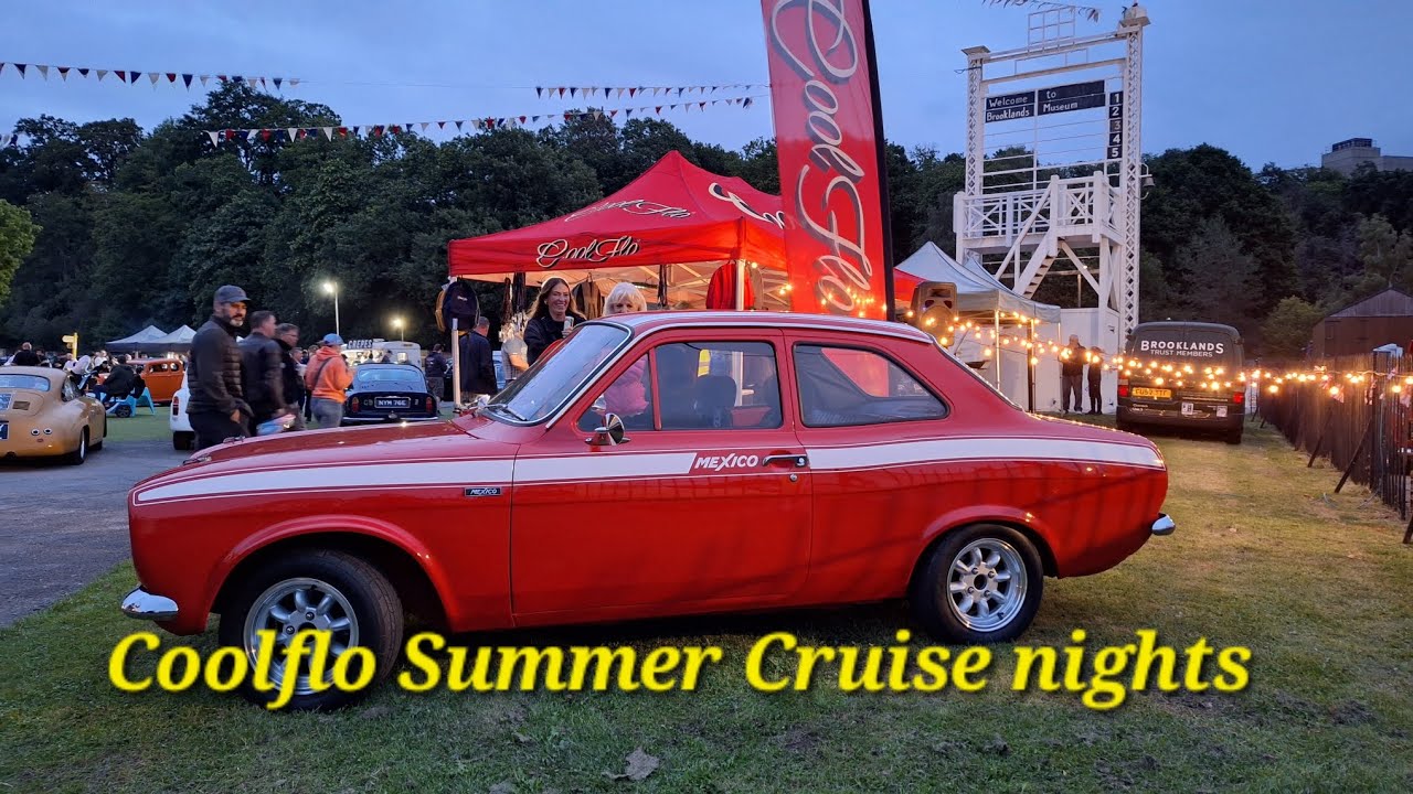The Final Coolflo Summer Cruise night for 2023 from Brooklands Museum.