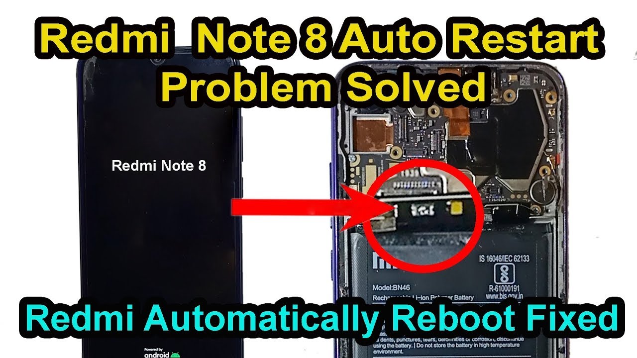 Redmi Note 8 Auto Restart Fix | Auto Off/On Problem Fix | Redmi Note 8 Hang Logo Problem Fix 2022 |