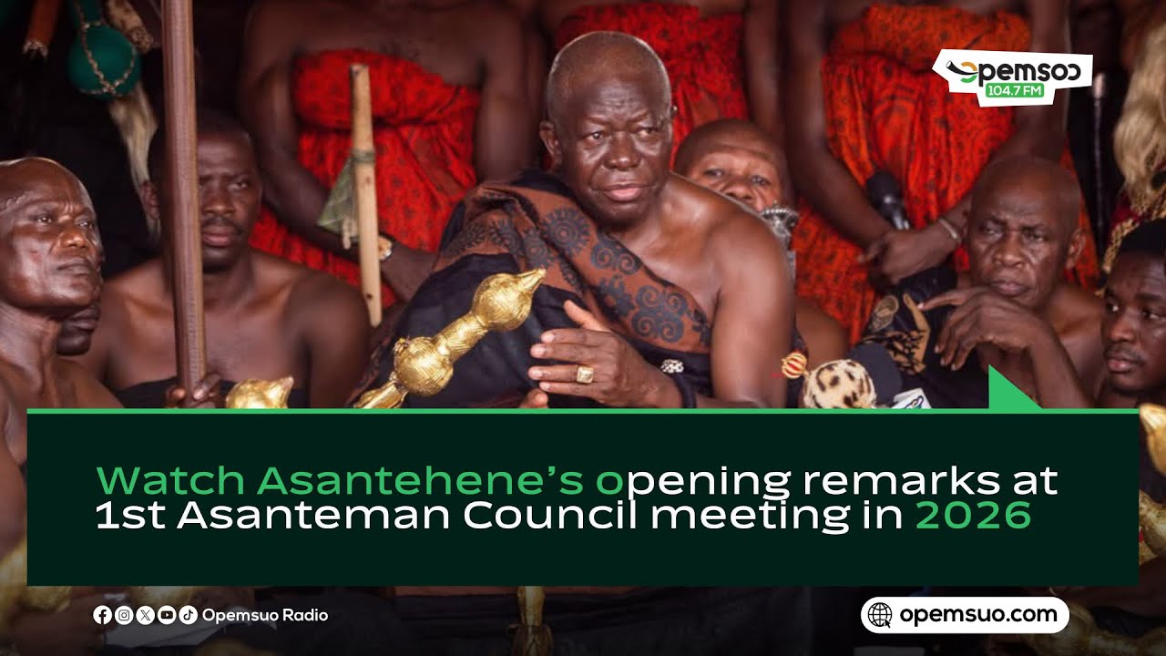 Watch Asantehene’s opening remarks at 1st Asanteman Council meeting in 2026