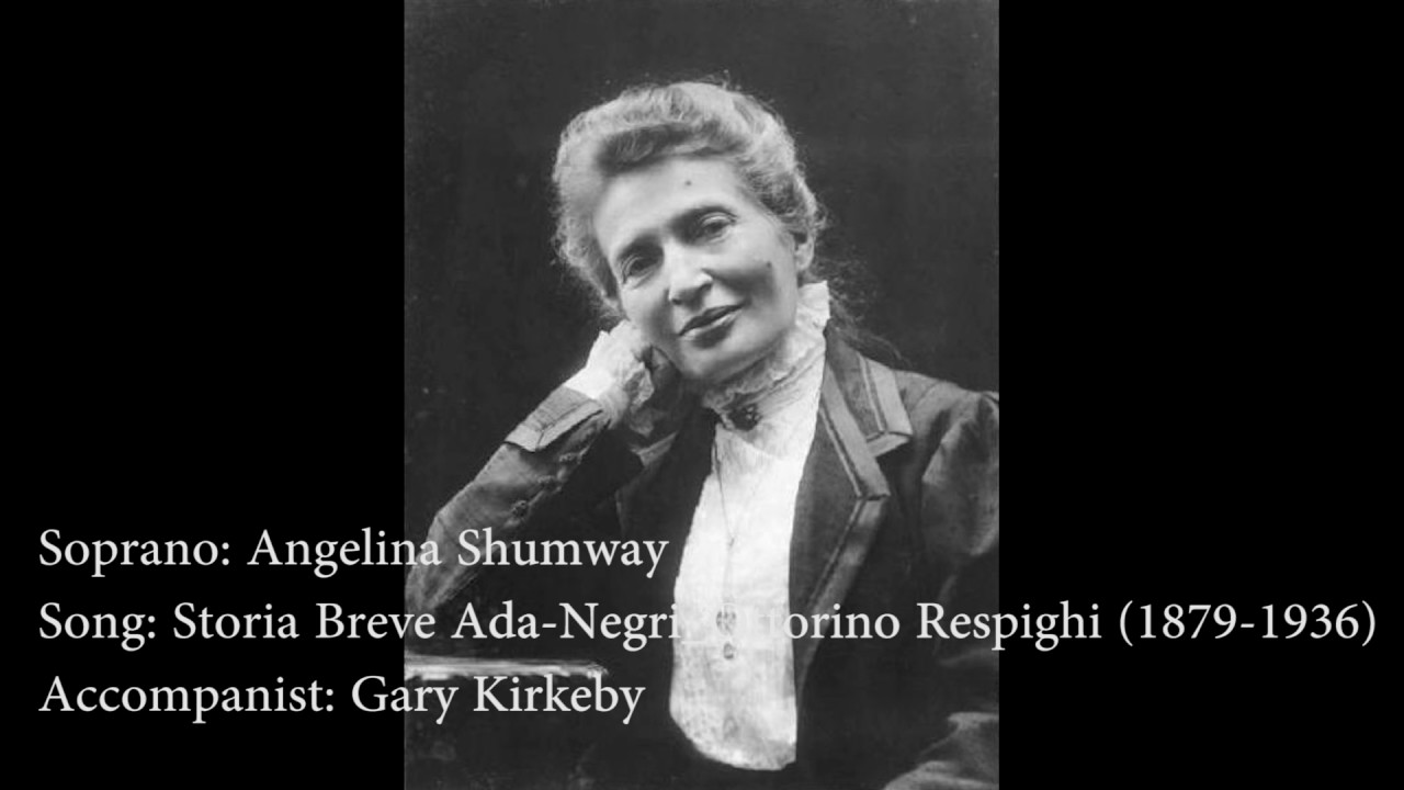 Angelina Shumway singing Storia Breve (Ada Negri) by  Ottorino Respighi (1879-1936)
