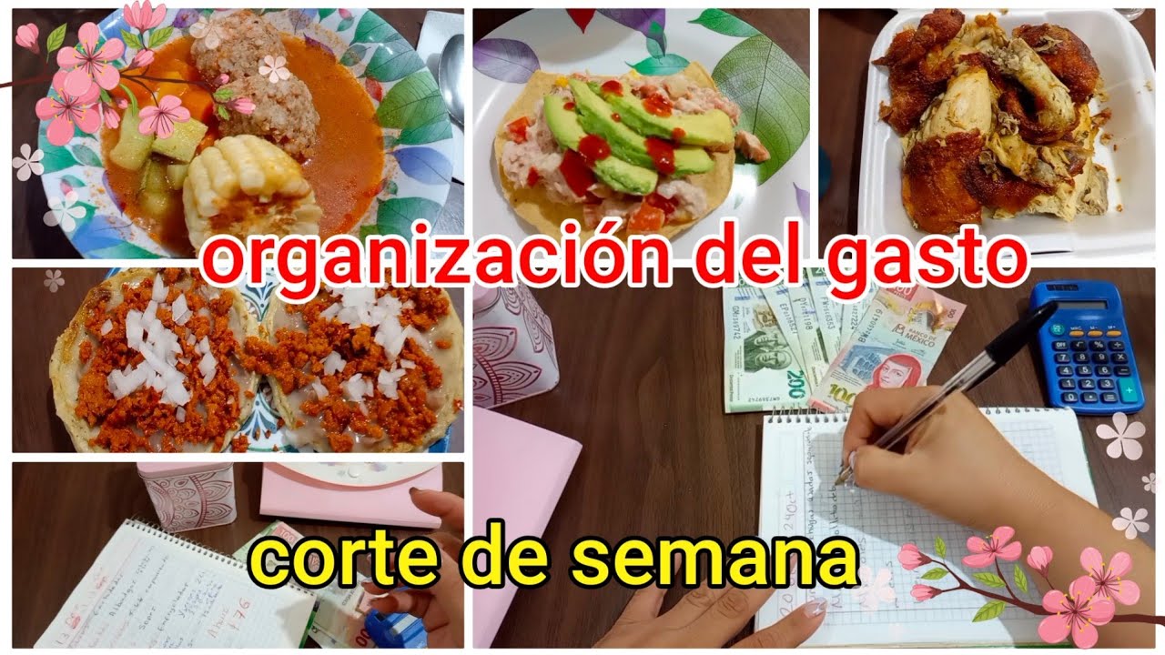 CORTE DE LA SEMANA/ MENÚ SEMANAL/ ORGANIZACIÓN DEL GASTO/ 