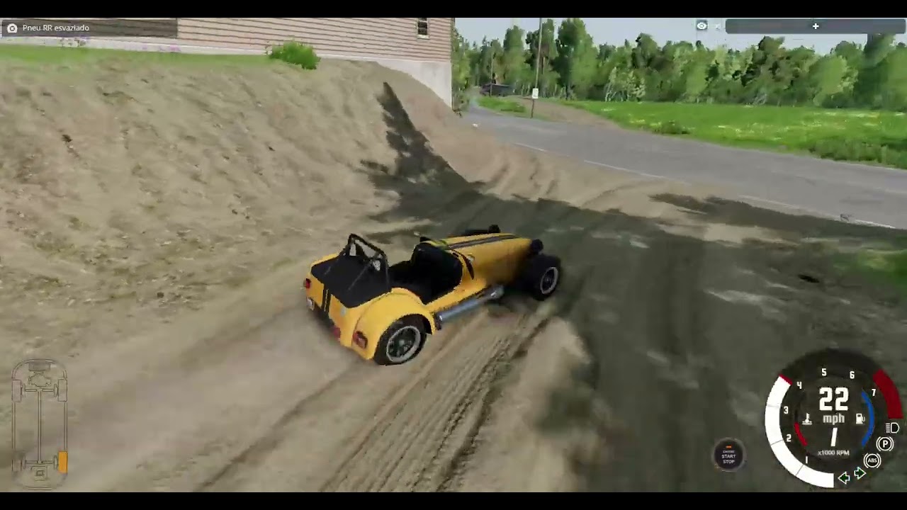 Destruição de carros contra Serraria BEAMNG.DRIVE