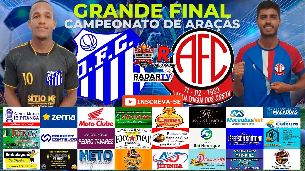 AO VIVO: GRANDE FINAL OLARIA X AM&Eacute;RICA - CAMPEONATO INTERMUNICIPAL DE ARA&Ccedil;&Aacute;S 5&ordf; EDI&Ccedil;&Atilde;O