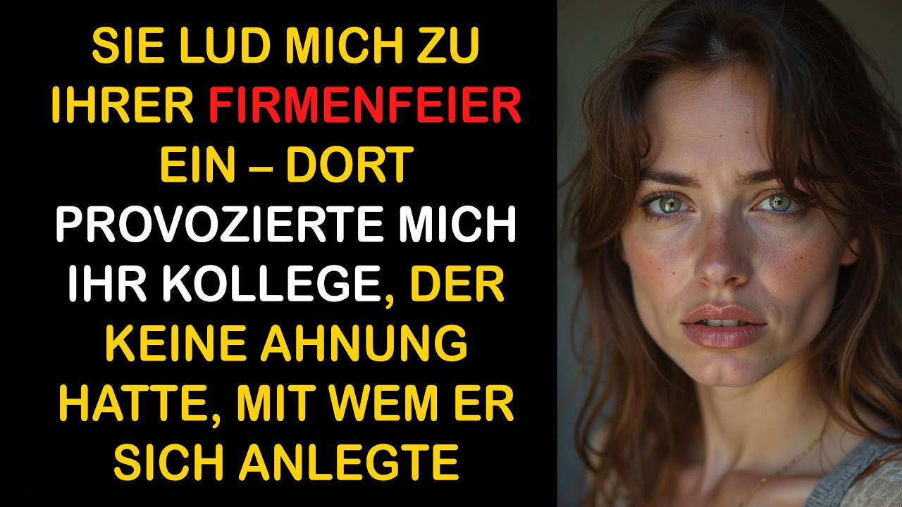 AUF DER FIRMENFEIER MEINER FRAU PROVOZIERTE MICH IHR KOLLEGE – ER WUSSTE NICHT, MIT WEM ER SPIELTE