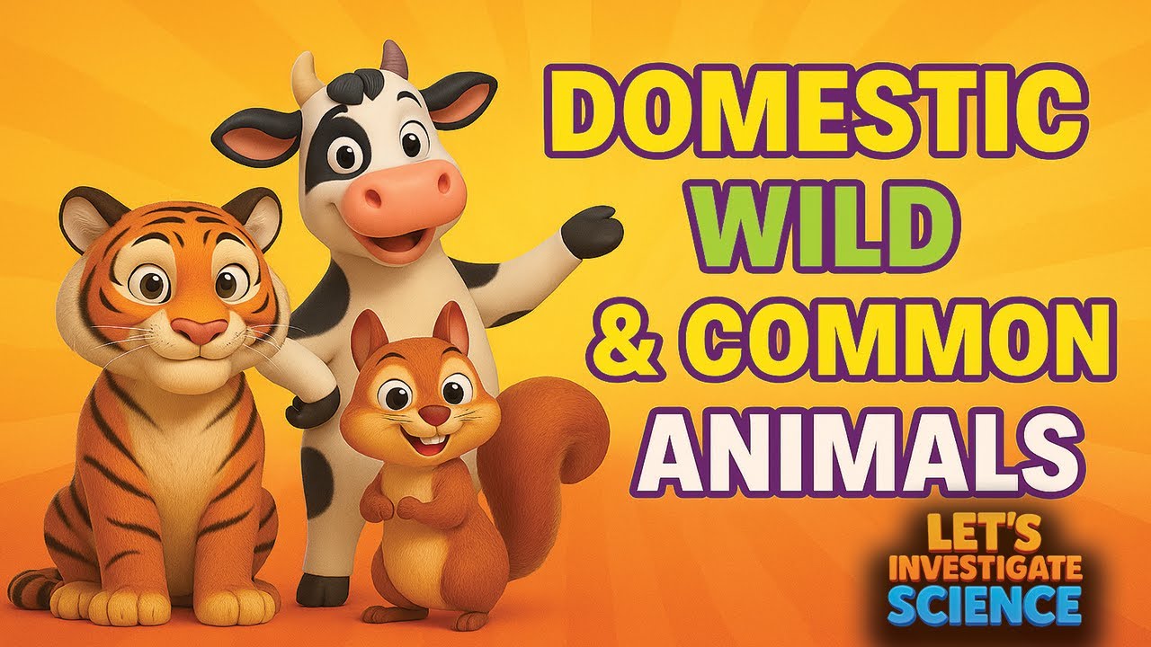 Common, Domestic & Wild Animals | Grade 1 | Unit 4 A | Let&rsquo;s Investigate Science