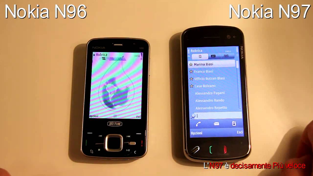 VideoConfronto Nokia N97 vs Nokia N96 MobilepassionBlog Parte 1 HD