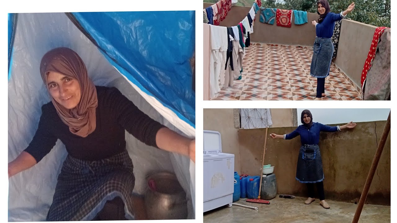 عواشركم مبروكه😱 اليوم شمرت على كتفاتي 🏠وخمل تدويرتي الحمام التقليدي 👨‍👩‍👦‍👦حتى هو دوشت لوليداتي