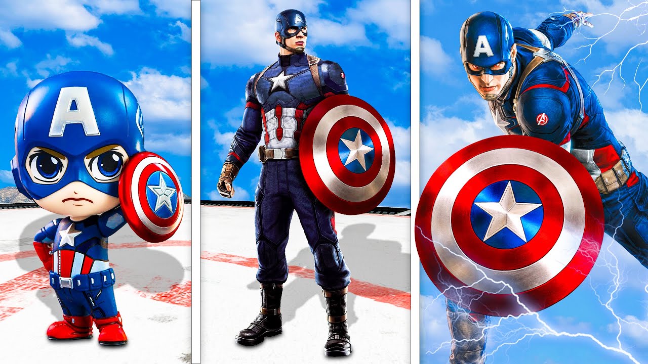 Upgrading CAPTAIN AMERICA In to GOD In GTA 5...
