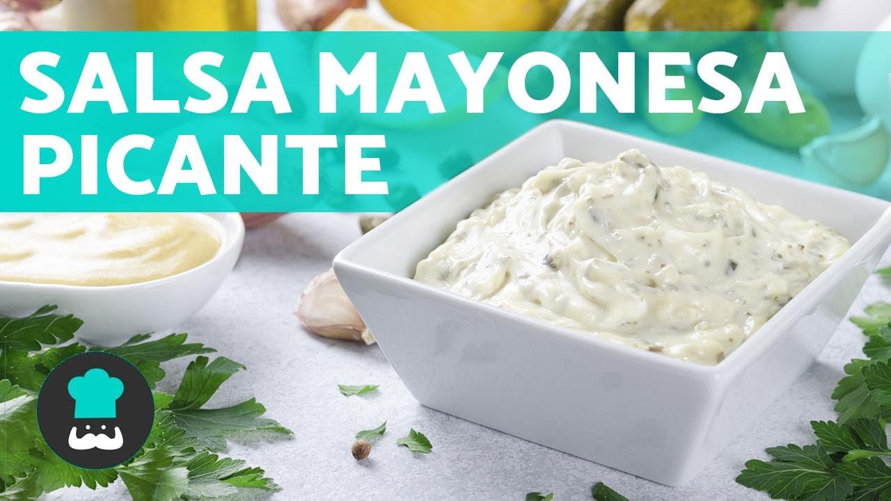 Salsa de MAYONESA Picante 🔥 para Ensalada, Pasta o Sandwich