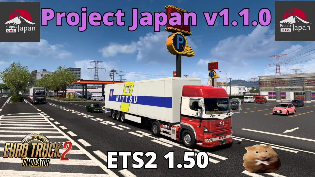 ETS2 1.50 PROJECT JAPAN MAP v1.1.0  Joetsu(JPNI)  to  Hida (JPGF)