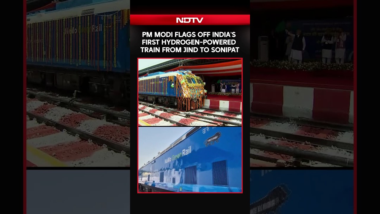 PM Modi Flags Off India's First Hydrogen-Powered Train From Jind To Sonipat