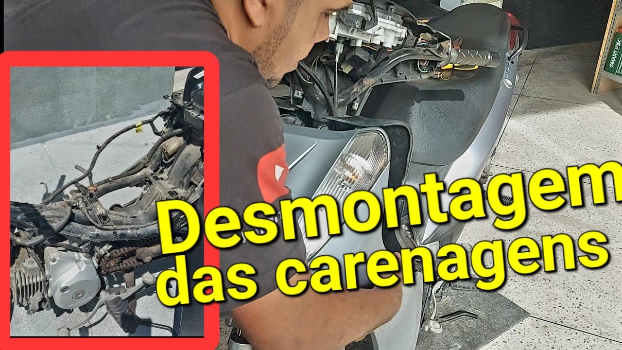 Desmontagem completa da biz125 passo a passo em detalhes pra não errar