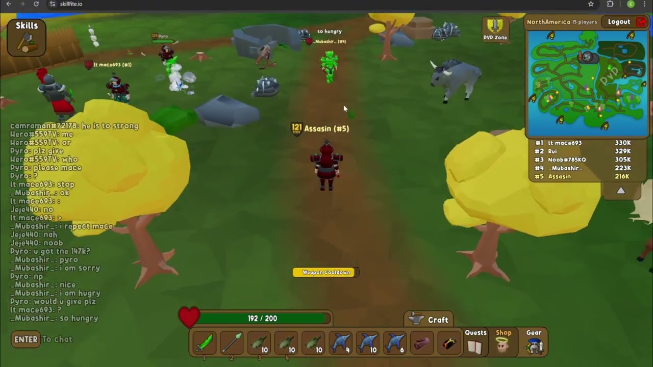 skillfite.io pvp I dont stop untill I die