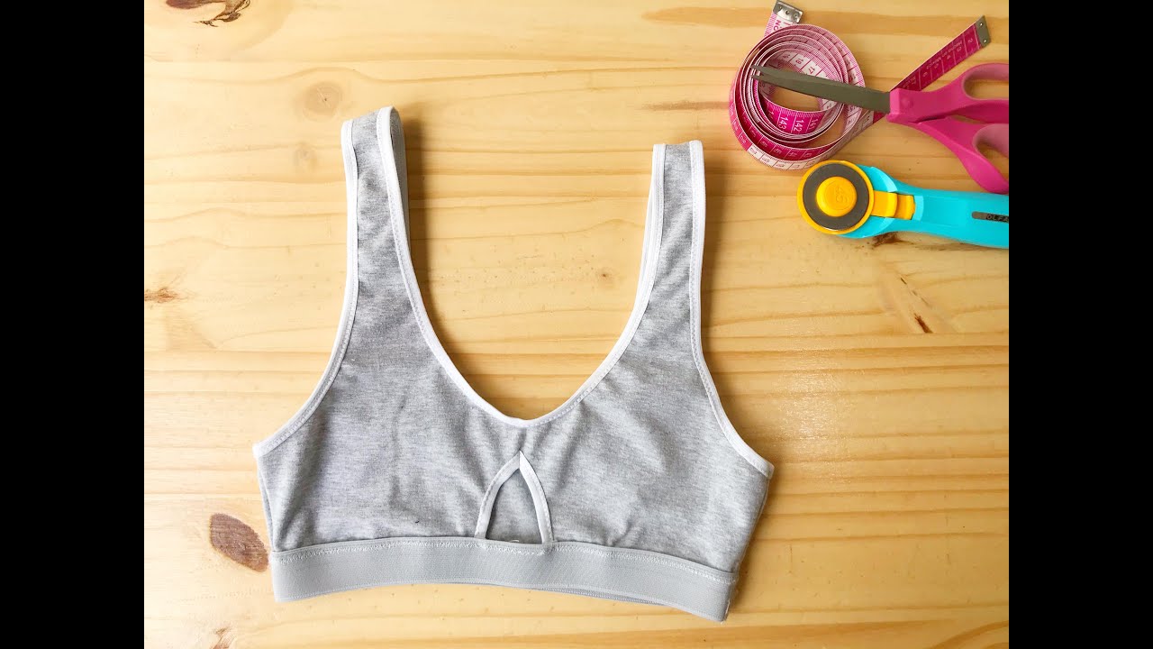 DIY  CORPIÑO DEPORTIVO  con recorte delantero ! Patrón +confección