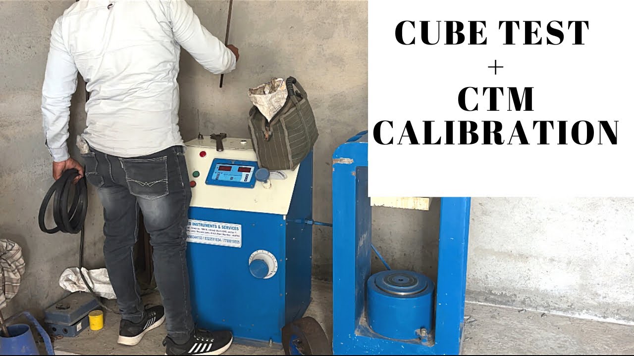 CTM Machine Calibration Step by Step | Deflection Gauge Method | Cube Test Trial