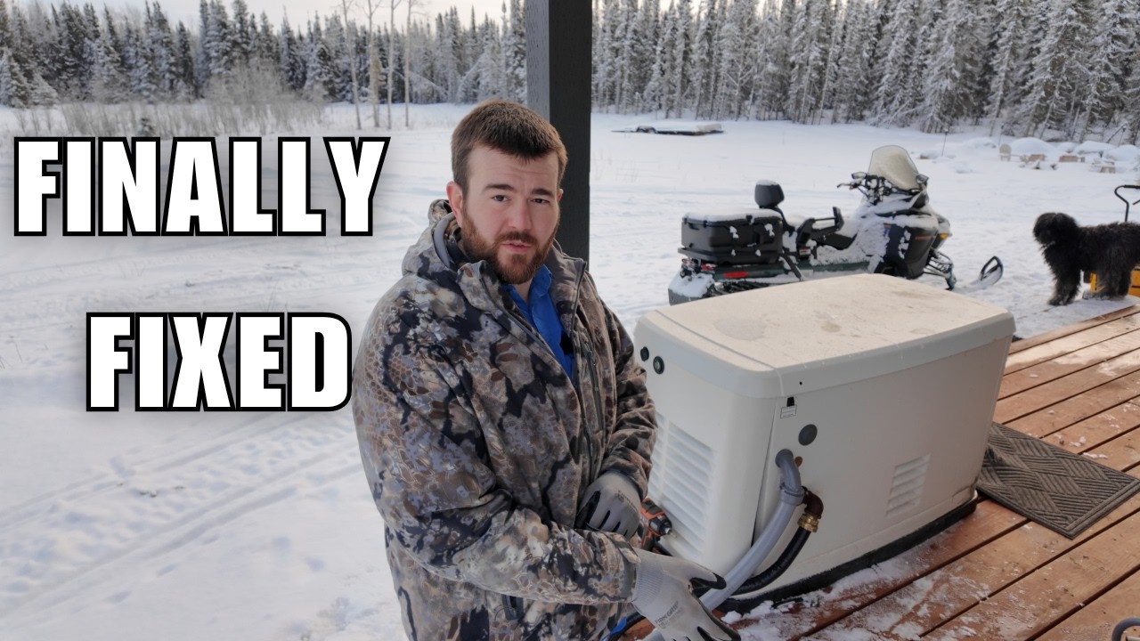 Real Alaska Homestead Work Day | Generator Repaired, Oil Change, & Cutting Trees