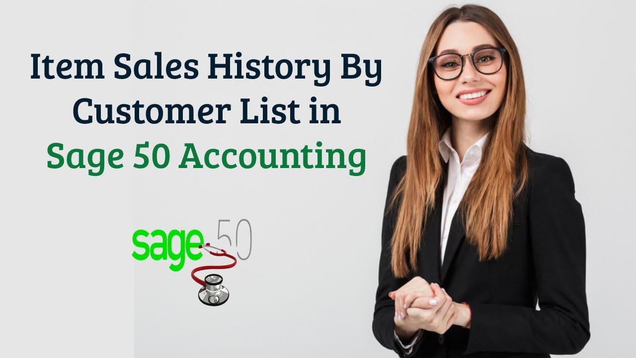 Item Sales History By Customer List in Sage 50 Accounting #sage50tutorial #sage50canada #sage50