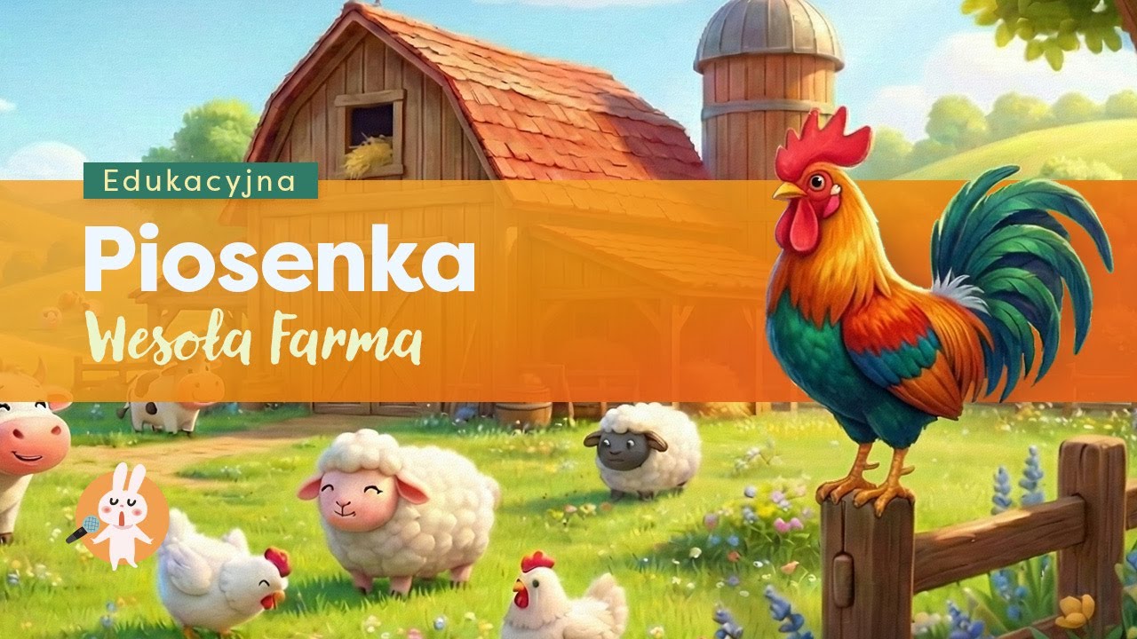 🚜 Wesoła Farma | Odgłosy zwierząt na wsi | RADOSNA piosenka edukacyjna dla dzieci 🐣
