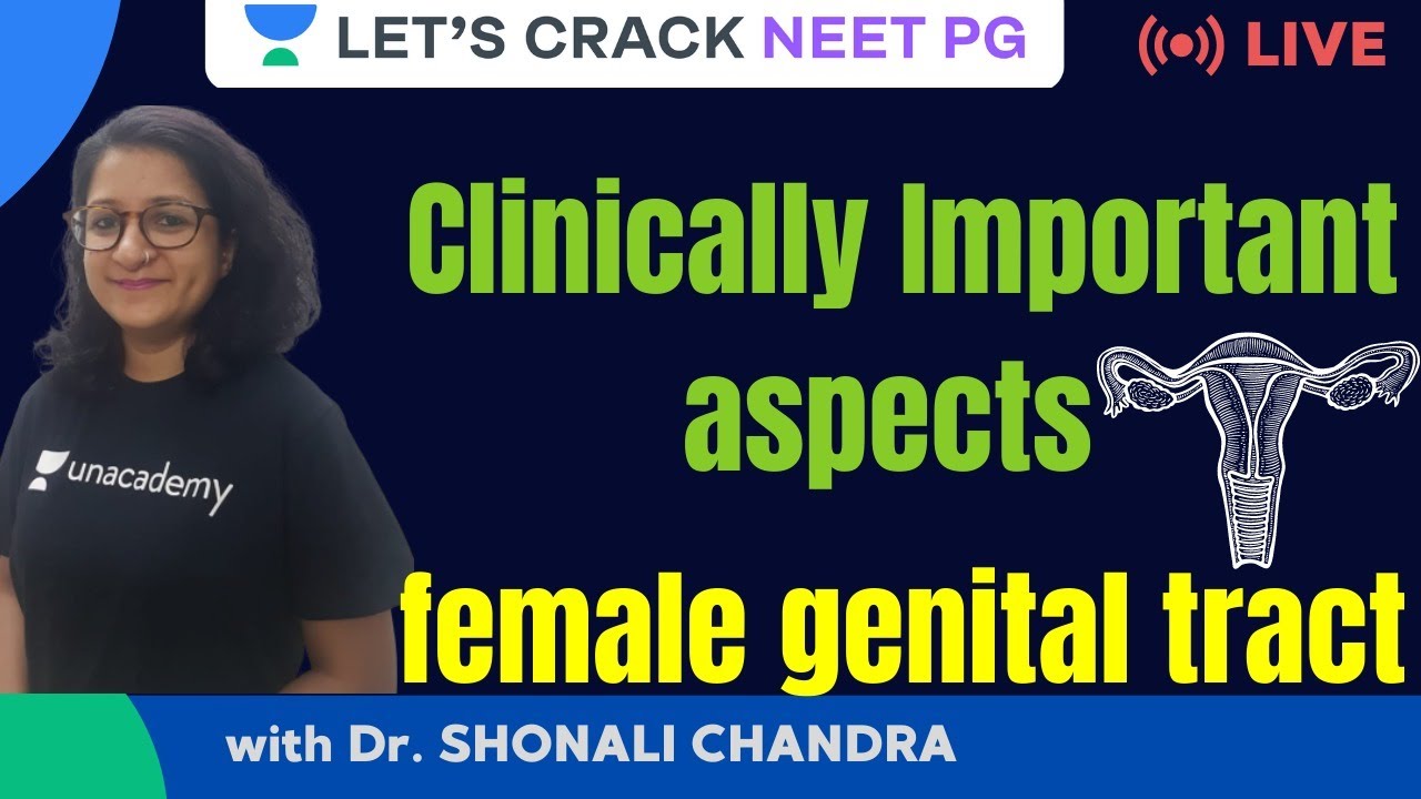 Clinically Important Aspects of female Genital Tract Anatomy | NEET PG 2021 | Dr. Shonali Chandra