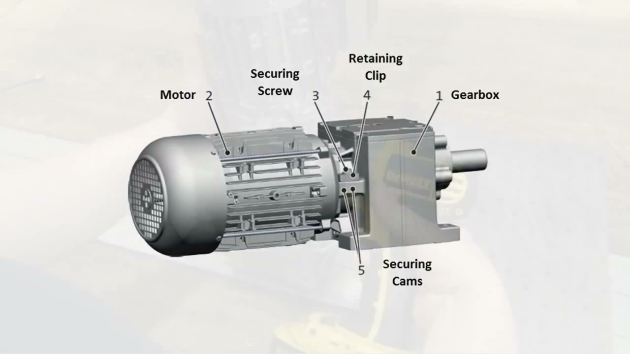 g500  - Dismounting a central thread geared motor