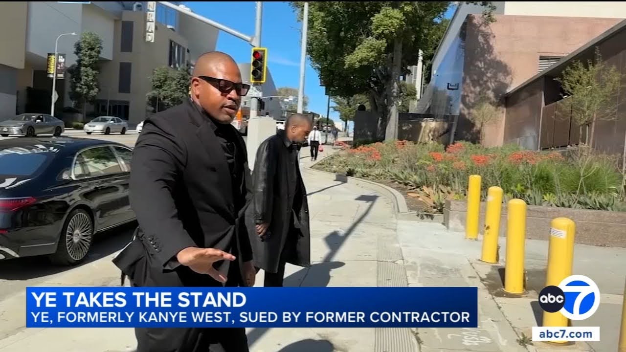 Kanye West gives brief answers, appears to doze off in Malibu mansion trial