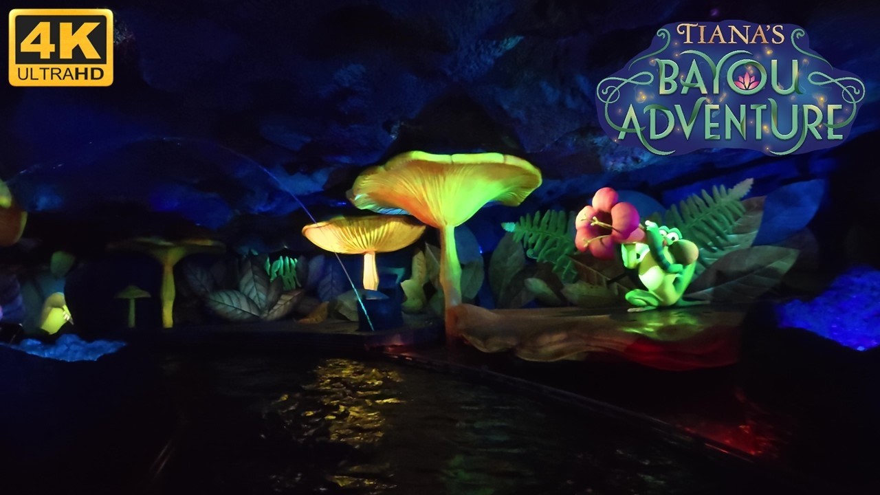 Tiana's Bayou Adventure POV (2025, 4K 60FPS), Magic Kingdom Log Flume | Non-Copyright