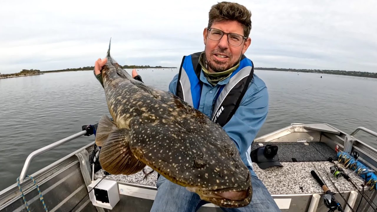 How to Catch DUSKY FLATHEAD ( Big Lizards in Shallow Waters of East Gippsland )