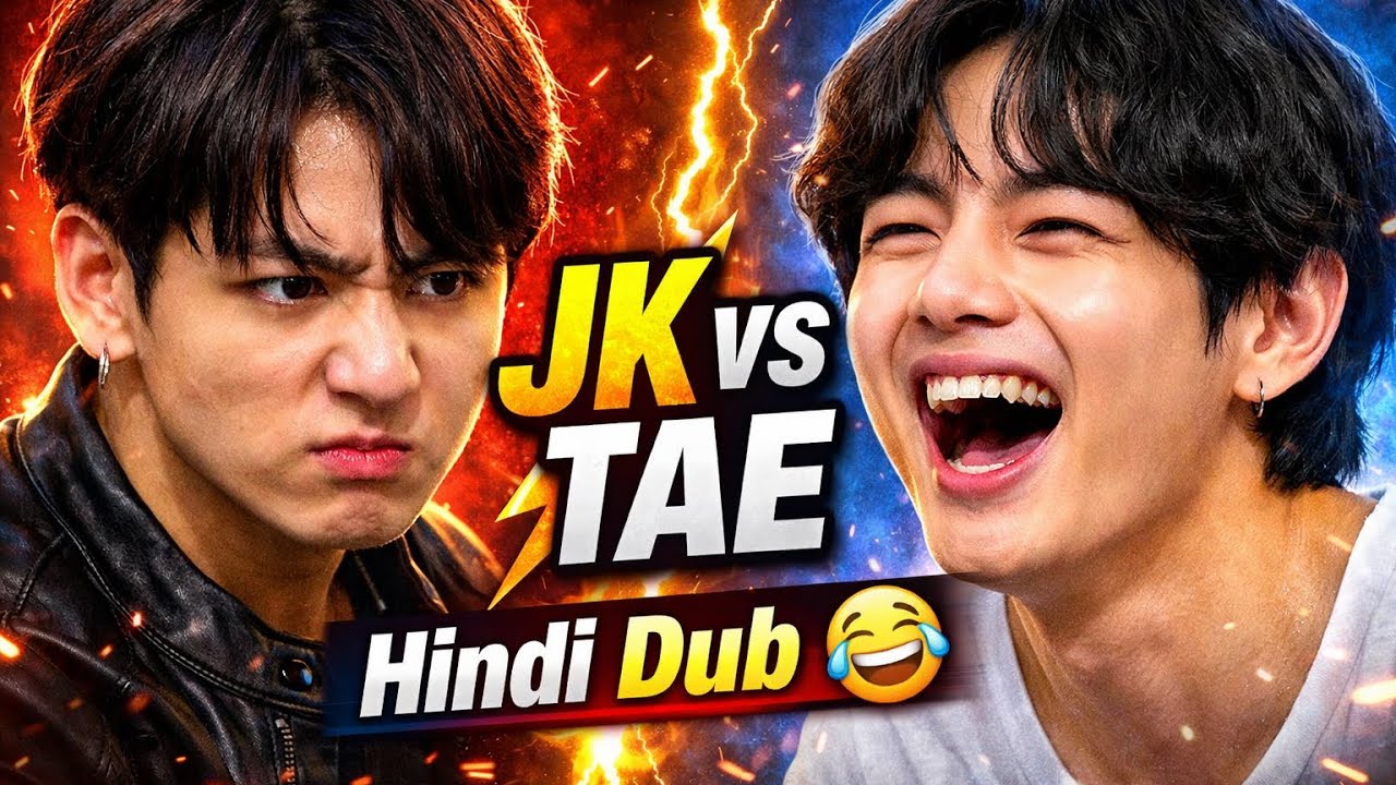 JK vs Tae 💜 | BTS Army Special | Hindi Dub Jungkook vs Taehyung 🤣 | Full Comedy | Hindi Dub