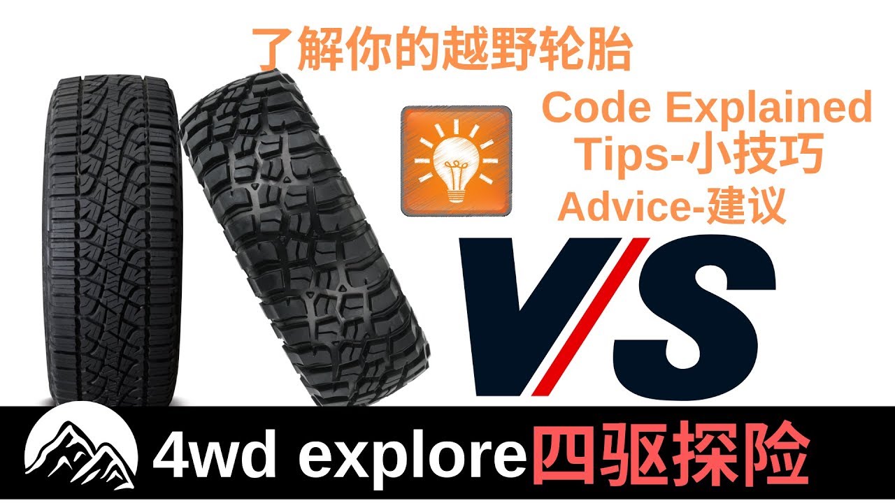 All Terrain vs Mud Terrain-了解你的越野轮胎, 什么样的越野轮胎适合你？