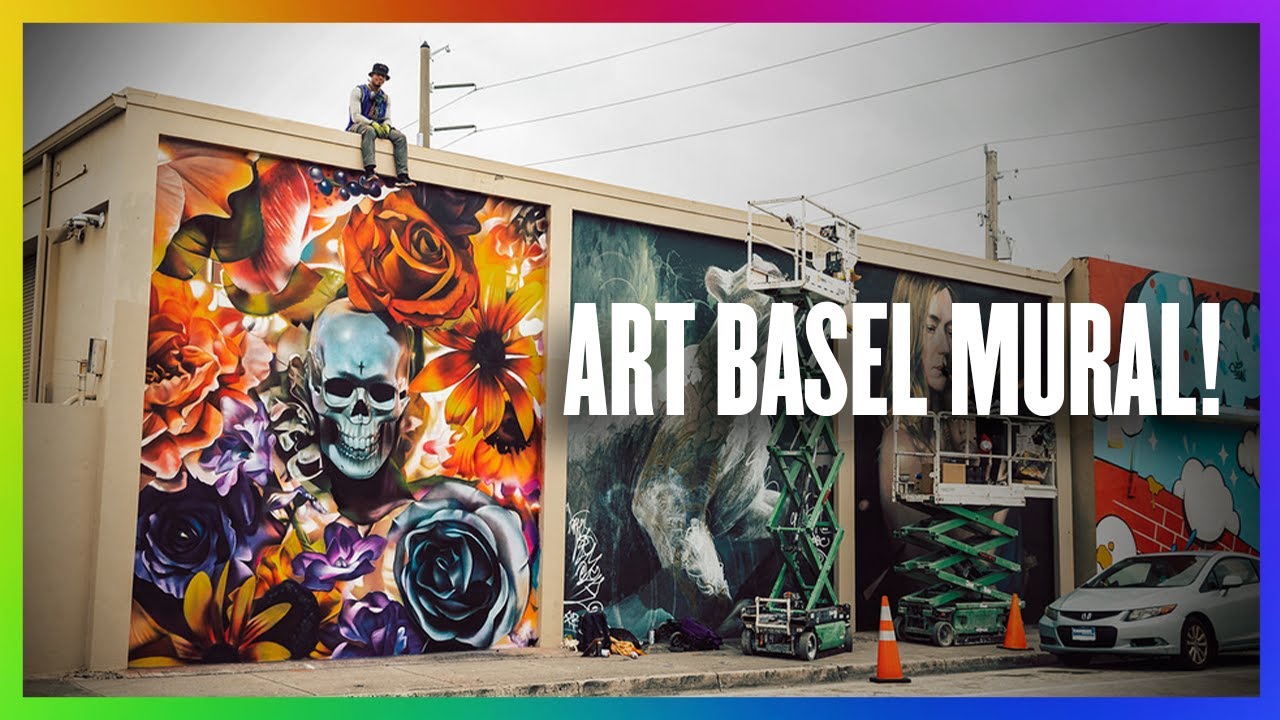 MY FIRST MURAL AT MIAMI ART BASEL!! Wynwood Walls Mural Festival.