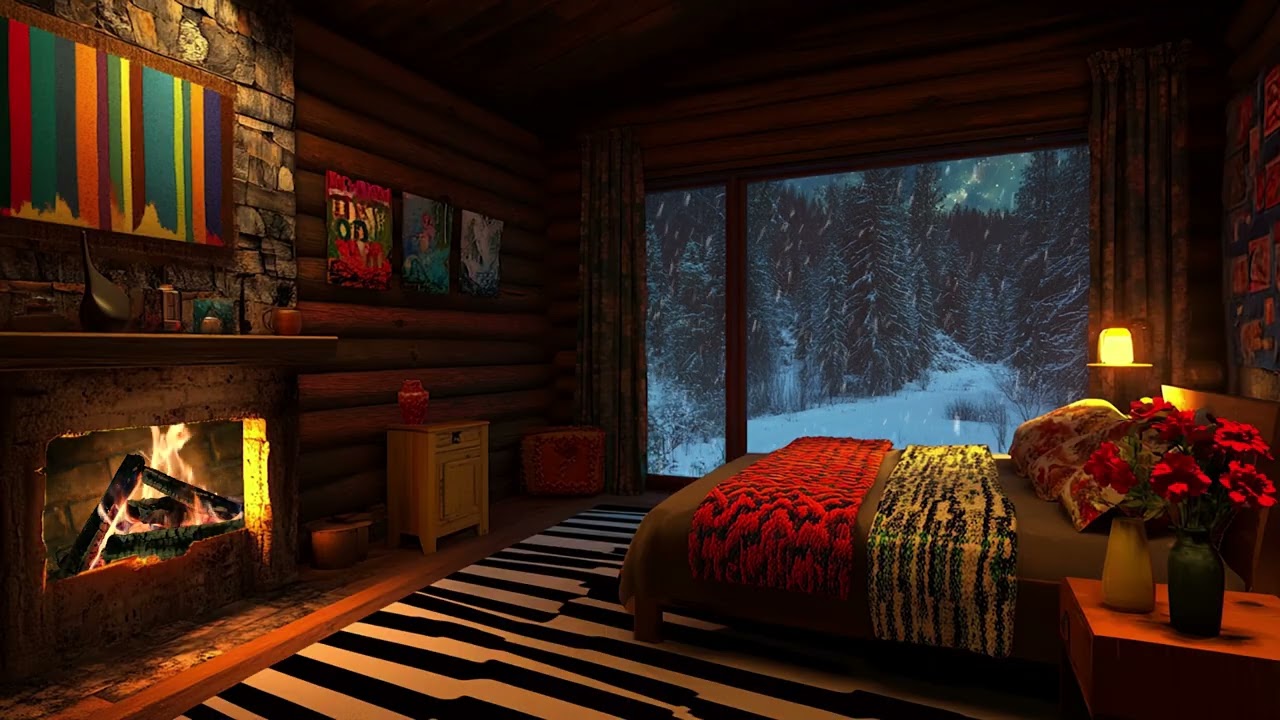 Stormy Weather and Crackling Fireplaces at Night – a Cozy Space to Sleep