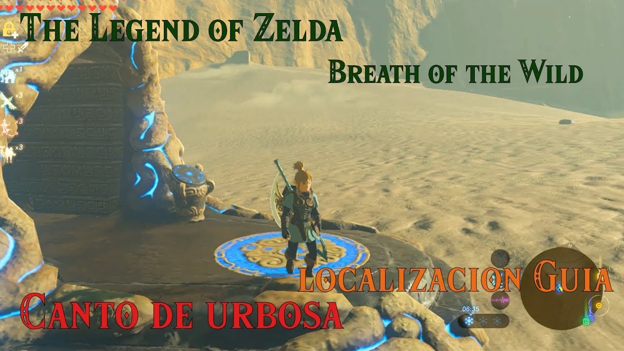 The Legend of Zelda: Breath of the Wild Canto de urbosa Localizacion guia