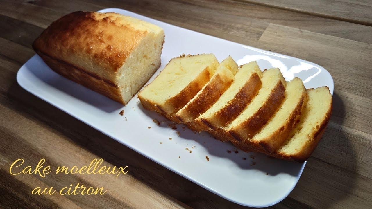 🍋 Cake au citron moelleux | Recette facile et rapide