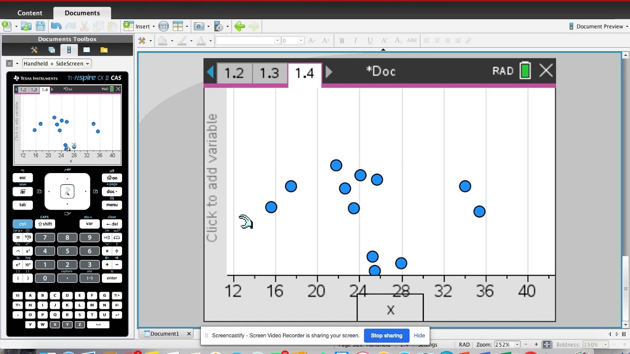 TI Nspire Residual Plots & Coefficient of Determination