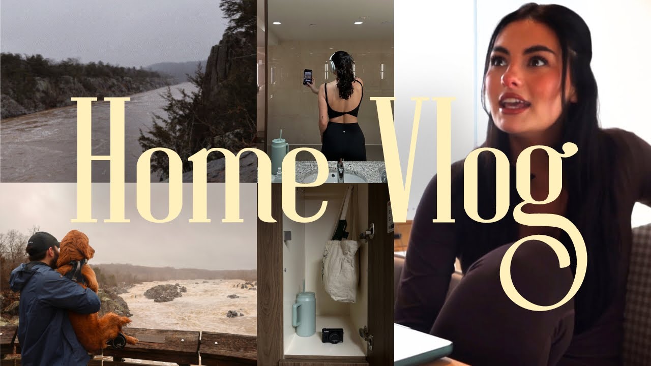 CHATTY VLOG | Cozy Sunday, Great Falls, Puppy Updates, Cold Pool, Gym, and More | Mary Skinner