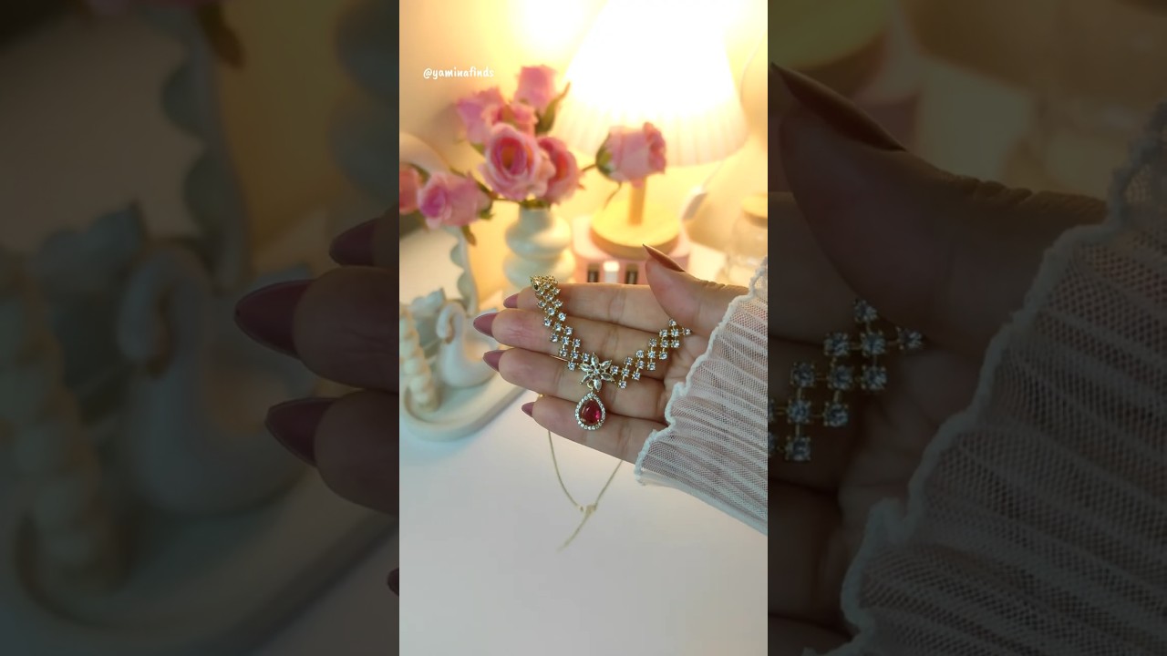 Meesho Ad Necklace✨🤍#ytshorts#shorts#meesho#unboxing#adnecklace#korean#meeshofinds#jewellery