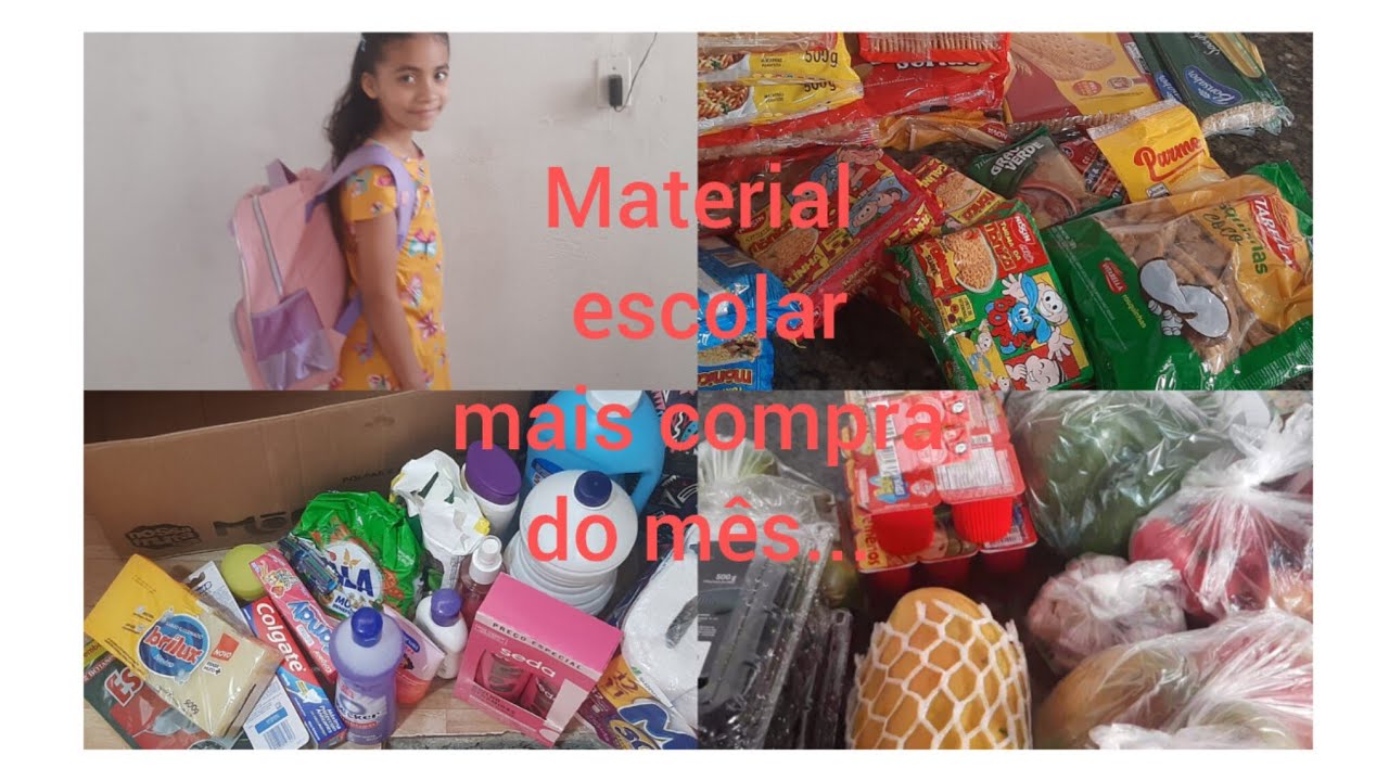 Vlog de compra do mês / mais material escolar... 